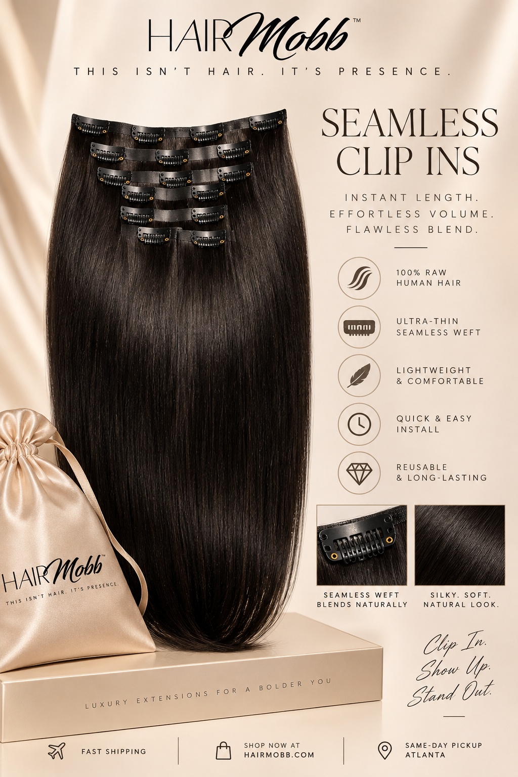Seamless Clip ins